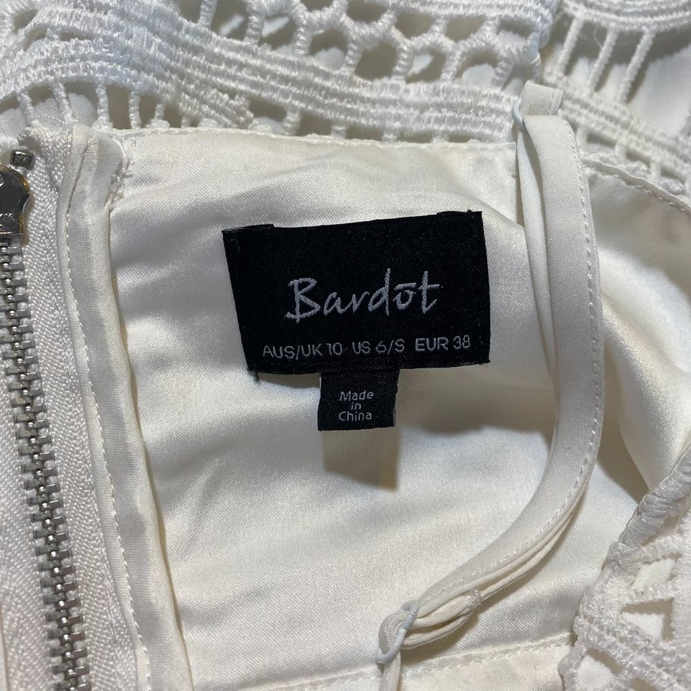 Bardot Versailles Eyelet Lace White Jumpsuit - Picture 5 of 9